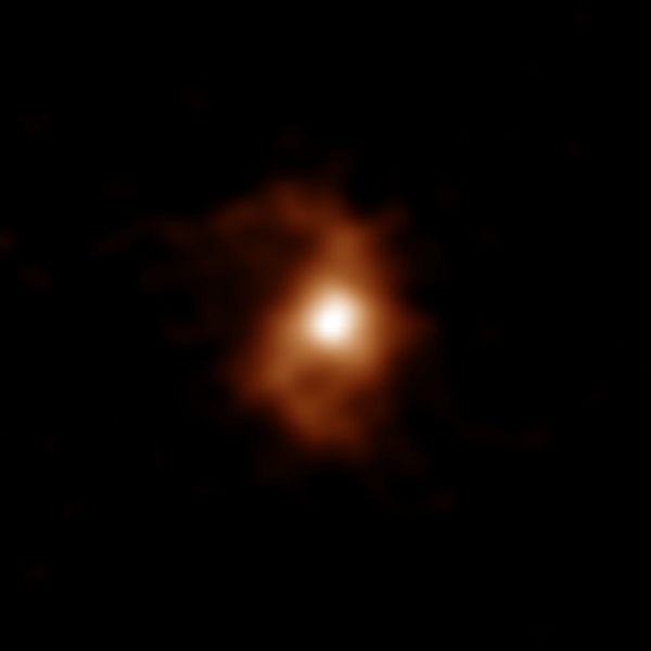 ALMA нашел наиболее древнюю галактику со спиральной структурой