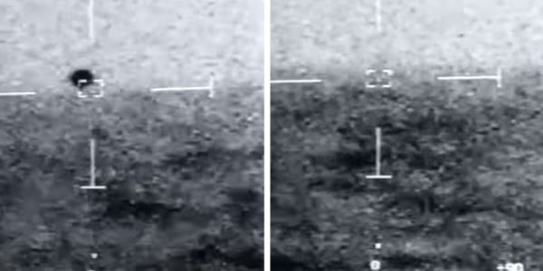 Опубликован видеоролик с НЛО, уходящим под воду, снятый военными США 